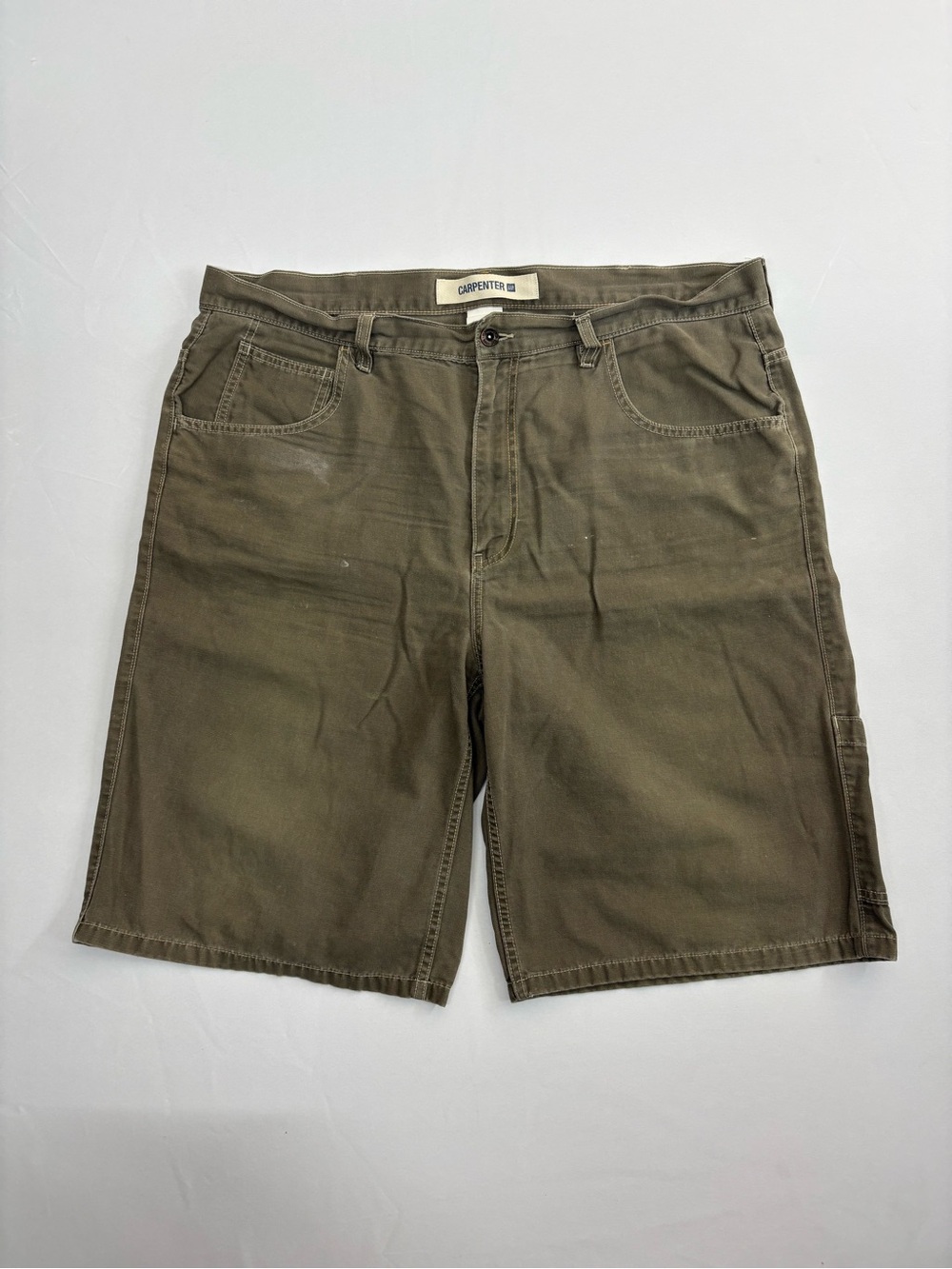 Vintage GAP Carpenter Shorts Men’s 40 Olive Green Cotton Canvas Utility Work Y2K
